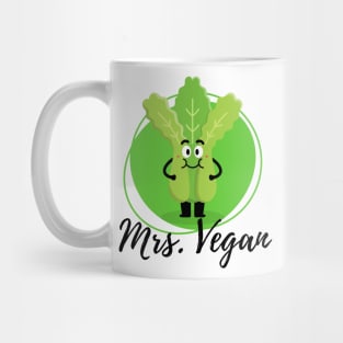 Mrs Vegan Vegetable Green Mug